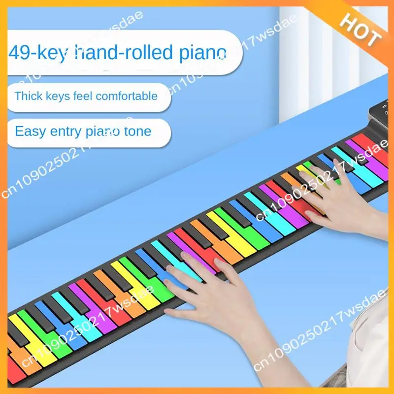 X08A 49 Keys Digital Keyboard Flexible Roll Up Piano With Loud Speaker Electronic Hand Roll Piano For Music Lovers Beginners
X08A 49 Keys Digital Keyboard Flexible Roll Up Piano With Loud Speaker Electronic Hand Roll Piano For Music Lovers Beginners