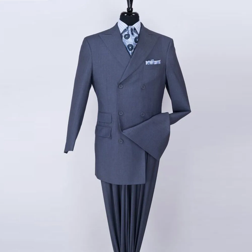 Navy Men Suits High Quality Special Occasion Double Breasted Formal Situation Peak Lapel Male Clothing Classic 2025 Fashion
Navy Men Suits High Quality Special Occasion Double Breasted Formal Situation Peak Lapel Male Clothing Classic 2025 Fashion