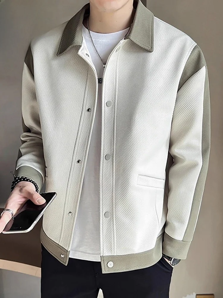 Повседневная свободная куртка с воротником для мужчин, весенне-осенняя, однотонная, модная верхняя одежда для молодежи, из полиэфирного волокна
Повседневная свободная куртка с воротником для мужчин, весенне-осенняя, однотонная, модная верхняя одежда для молодежи, из полиэфирного волокна