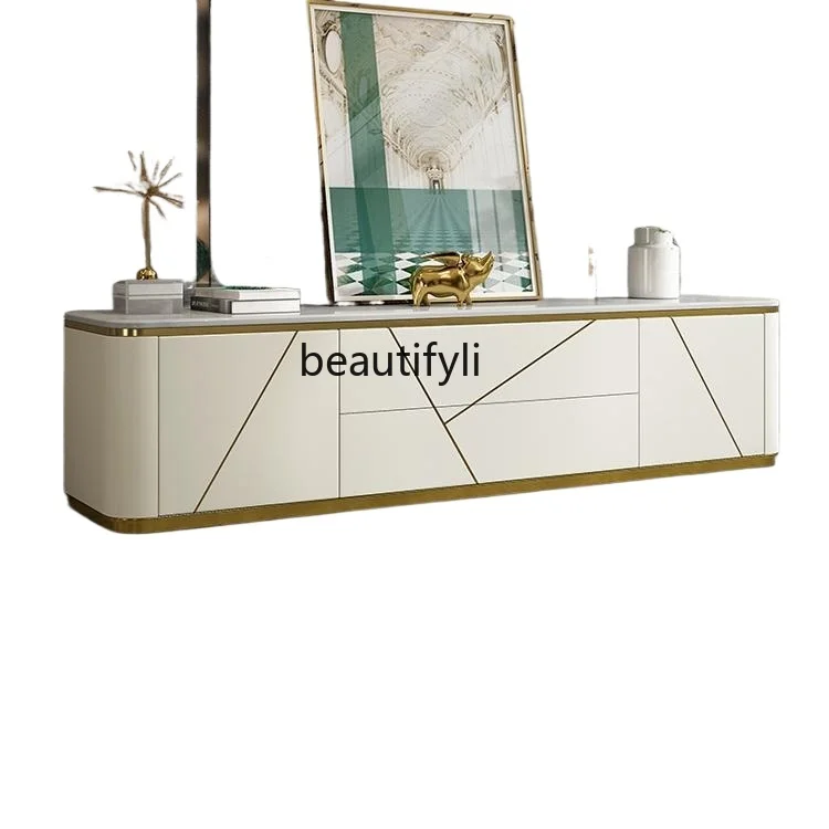 Light luxury marble TV, coffee table combination, living room storage, floor cabinet TV counter
Light luxury marble TV, coffee table combination, living room storage, floor cabinet TV counter