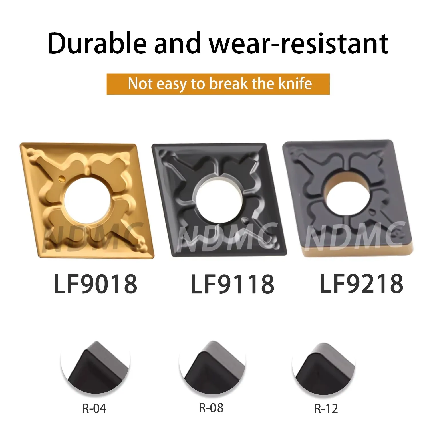 CNMG Series CNMG120404/08/12-TM/CQ-LF9018/9118/9218 DESKAR Rhomb Shaped Numerical Control Lathe Turning Inserts For Steel Parts
CNMG Series CNMG120404/08/12-TM/CQ-LF9018/9118/9218 DESKAR Rhomb Shaped Numerical Control Lathe Turning Inserts For Steel Parts