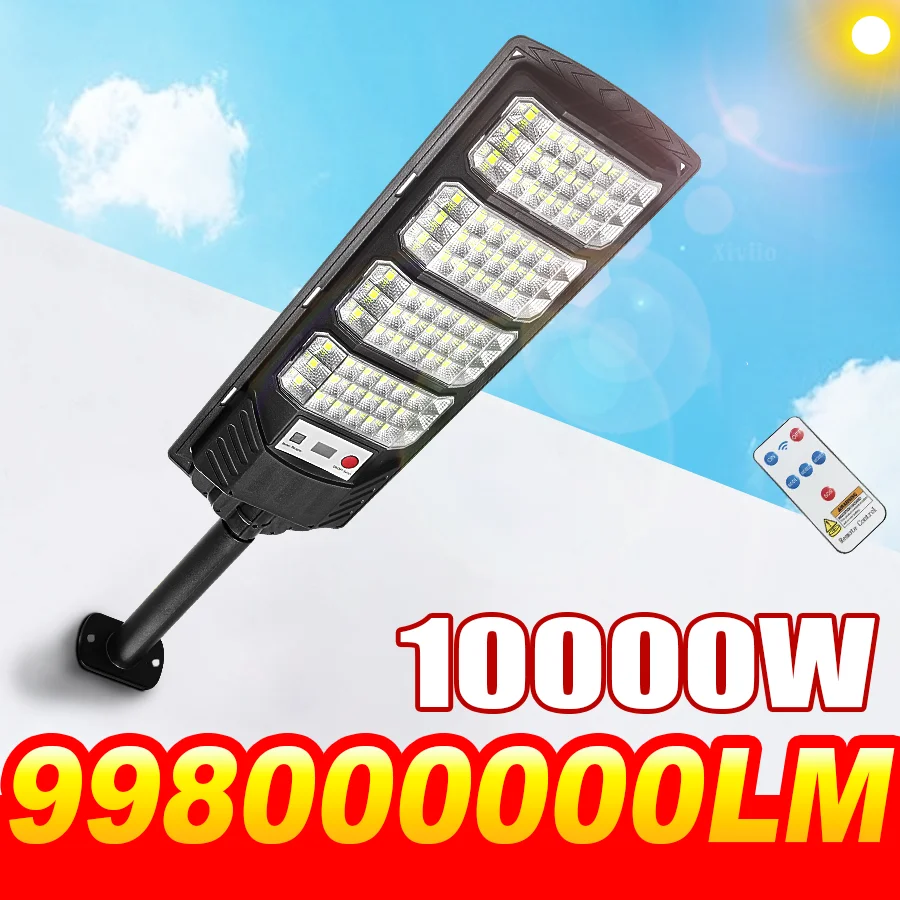 998000000LM 10000w Solar Led Light Outdoor Motion Sensor Super Bright Wall Lamp Remote Control Street Wall Garden Yard Lamp
998000000LM 10000w Solar Led Light Outdoor Motion Sensor Super Bright Wall Lamp Remote Control Street Wall Garden Yard Lamp