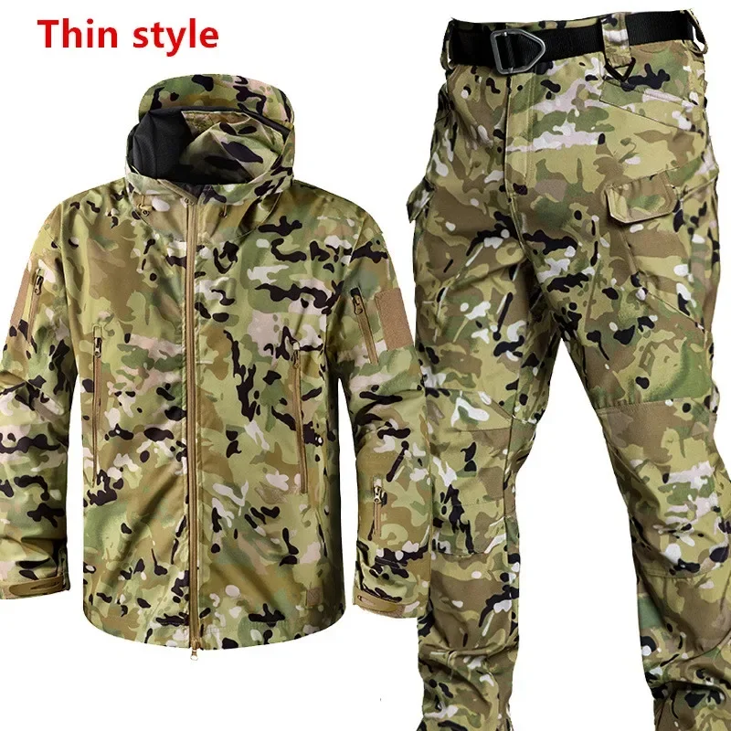 Spring and Autumn Thin Soft Shell Outdoor Sports Windproof and Waterproof Special Training Tactical Stormtrooper Clothing
Spring and Autumn Thin Soft Shell Outdoor Sports Windproof and Waterproof Special Training Tactical Stormtrooper Clothing