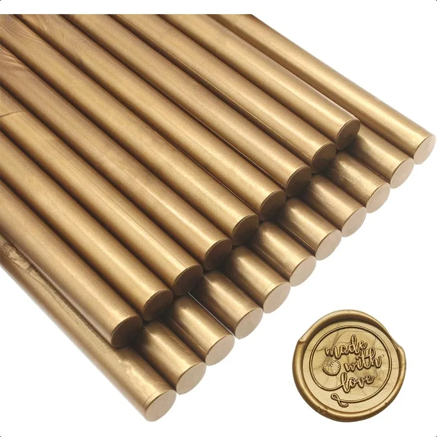 20 Pcs Premium Mailable Glue Gun Sealing Wax Sticks for Wax Seal Stamp Great for Wedding Invitations Cards Envelopes Snail Mail
20 Pcs Premium Mailable Glue Gun Sealing Wax Sticks for Wax Seal Stamp Great for Wedding Invitations Cards Envelopes Snail Mail
