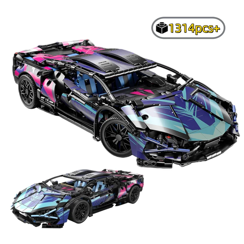 MOC 1:14 Technical Building Blocks Racing Car Model Collectible Car Construction Toys For Boy Desktop Decorations Model 1314PCS
MOC 1:14 Technical Building Blocks Racing Car Model Collectible Car Construction Toys For Boy Desktop Decorations Model 1314PCS