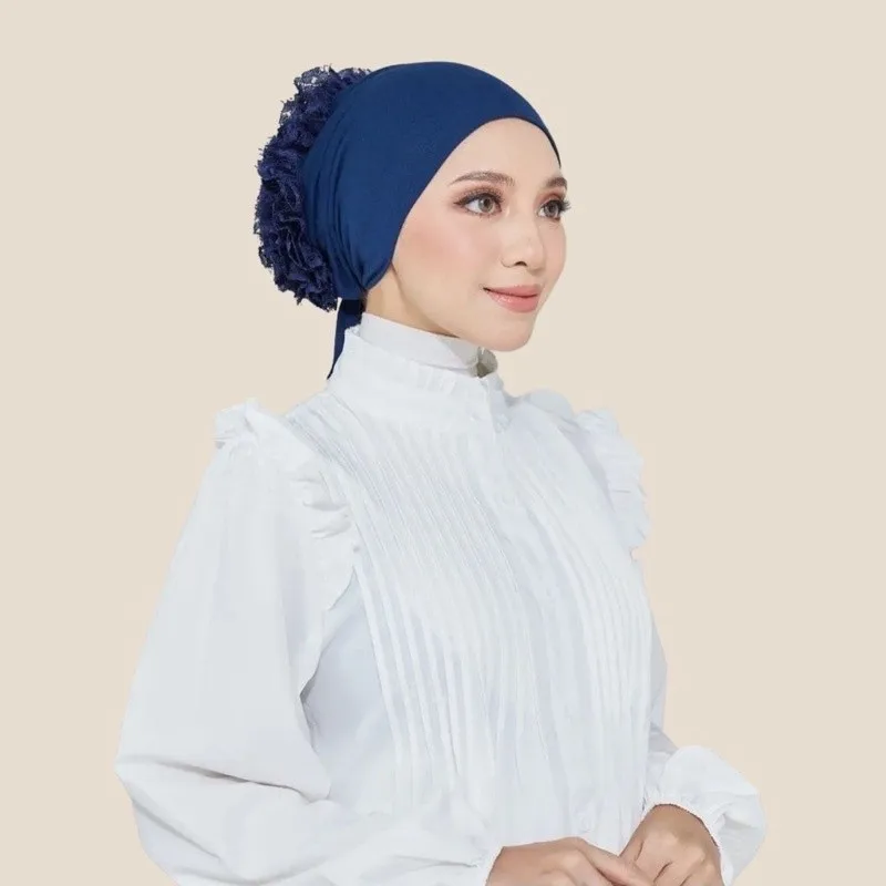 Fashionable Women's Solid Color Hijab Turban Lace Flower Decor Head Wrap Head Scarf Cap For Daily Life Multicolor Available
Fashionable Women's Solid Color Hijab Turban Lace Flower Decor Head Wrap Head Scarf Cap For Daily Life Multicolor Available