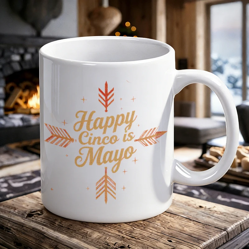 Happy Cinco de Mayo Boho Arrow Ceramic Mug Mexican Holiday Coffee Cup, milk cup, office cup, gift for friends, fade-resistant
Happy Cinco de Mayo Boho Arrow Ceramic Mug Mexican Holiday Coffee Cup, milk cup, office cup, gift for friends, fade-resistant
