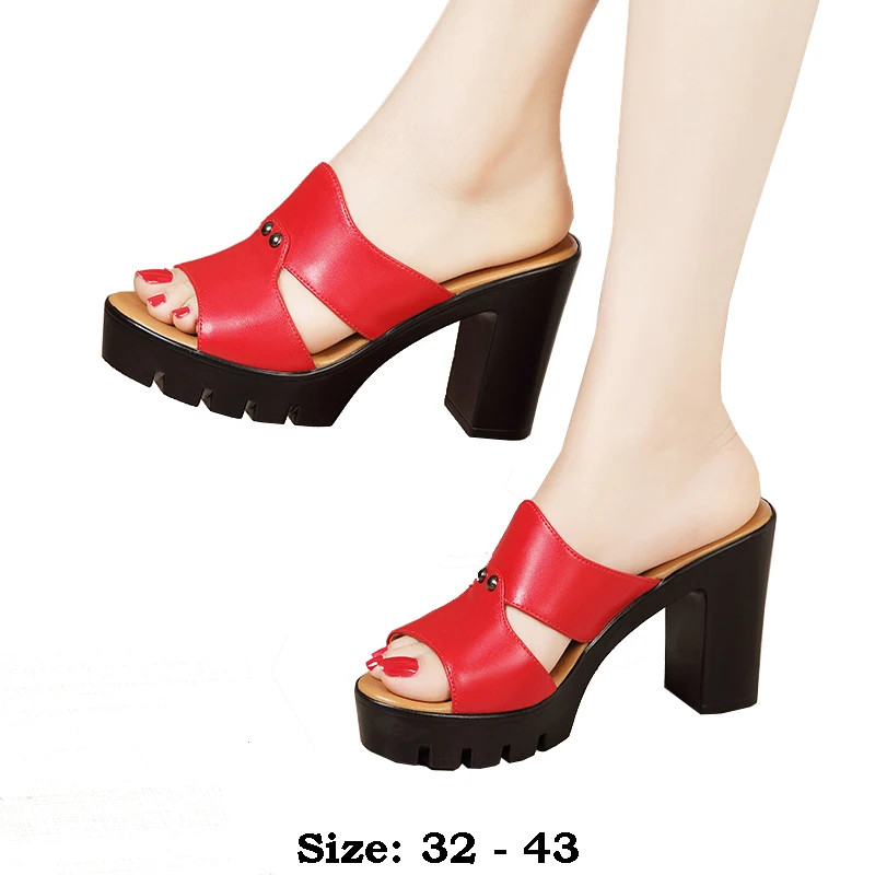 High quality summer leather sandals for women 10 cm high heel new 2024 size 32 33 42 43 platform open toe elegant shoe black red
High quality summer leather sandals for women 10 cm high heel new 2024 size 32 33 42 43 platform open toe elegant shoe black red