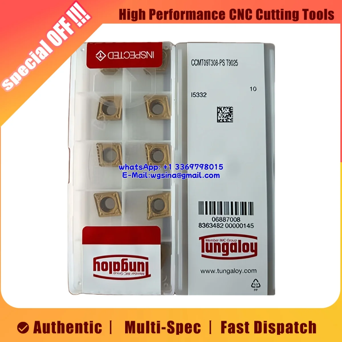 Оригинальные твердосплавные токарные пластины CCMT/CCMT09T308/09T304/09T302/060204/060202 PS NS530
Оригинальные твердосплавные токарные пластины CCMT/CCMT09T308/09T304/09T302/060204/060202 PS NS530