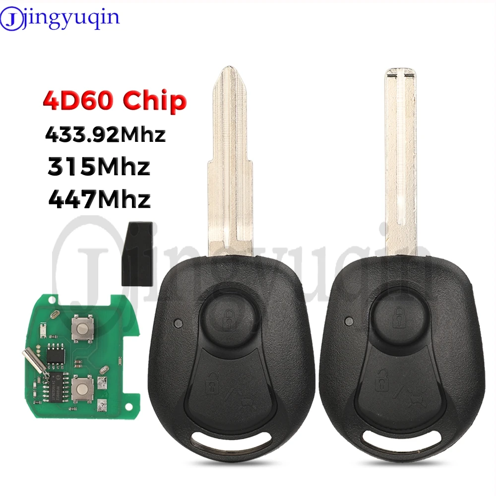 jingyuqin 4D60 Chip 433.92Mhz 315Mhz 447MHz 2 Buttons Remote Head Car Key For Ssangyong Actyon Kyron Actio Rexton Replacement
jingyuqin 4D60 Chip 433.92Mhz 315Mhz 447MHz 2 Buttons Remote Head Car Key For Ssangyong Actyon Kyron Actio Rexton Replacement
