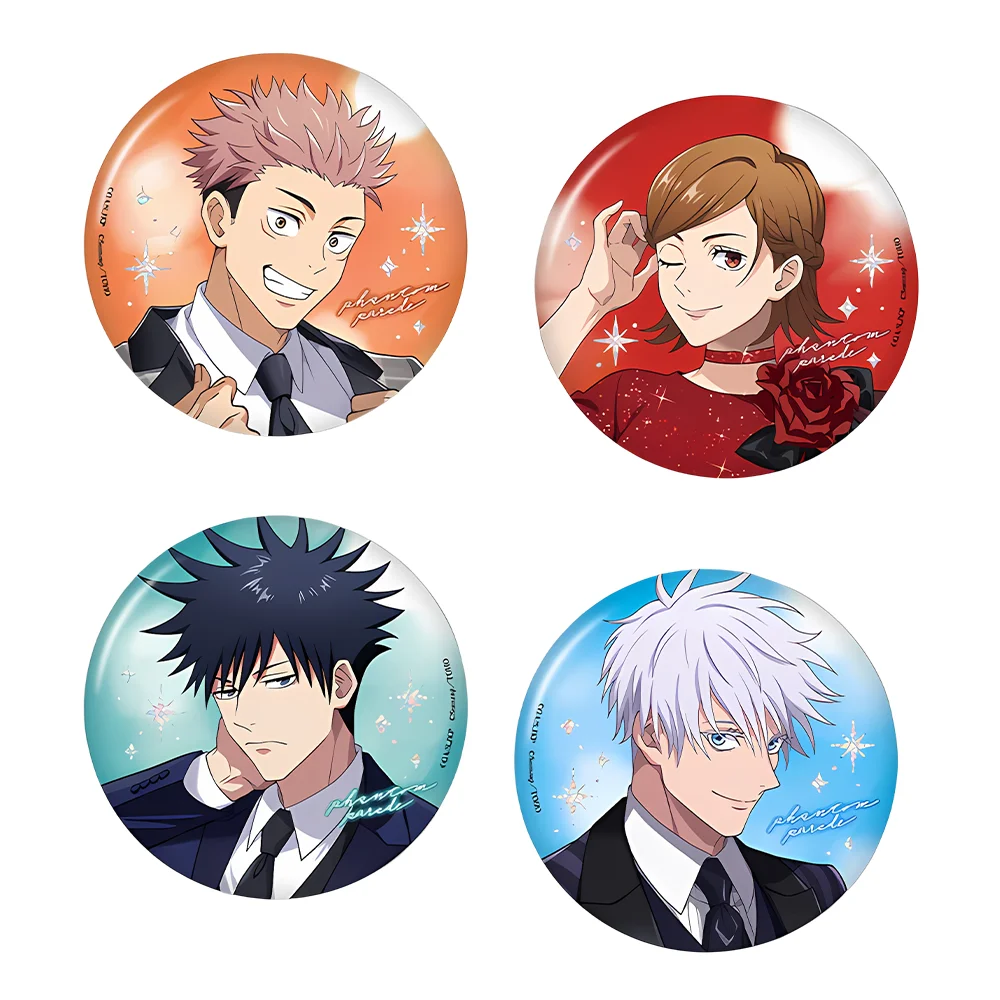 58mm Jujutsu Kaisen Suit Ver. Can Badge Gojo Megumi Yuji Nobara Anime Pin Brooch for Fans Collection Birthday Gift
58mm Jujutsu Kaisen Suit Ver. Can Badge Gojo Megumi Yuji Nobara Anime Pin Brooch for Fans Collection Birthday Gift