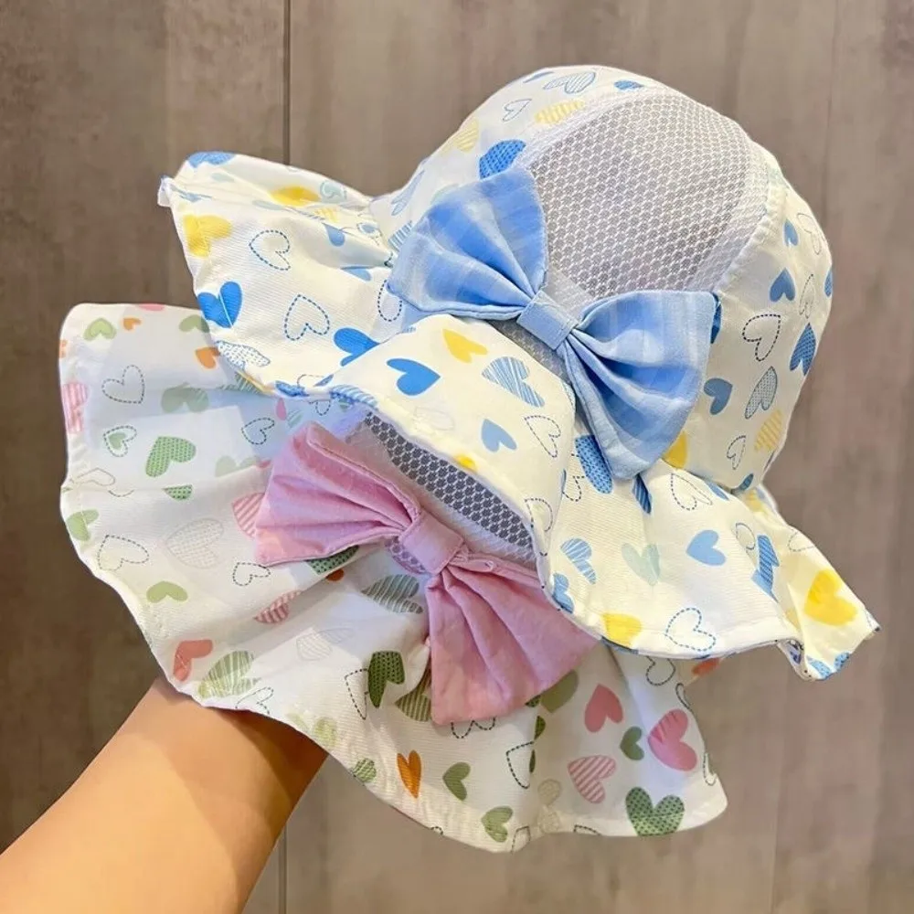Breathable Princess Bow Fisherman Hat Ruffle Brim Sweet Bowknot Children Mesh Basin Cap Cute Solid Color Summer Sun Hat
Breathable Princess Bow Fisherman Hat Ruffle Brim Sweet Bowknot Children Mesh Basin Cap Cute Solid Color Summer Sun Hat