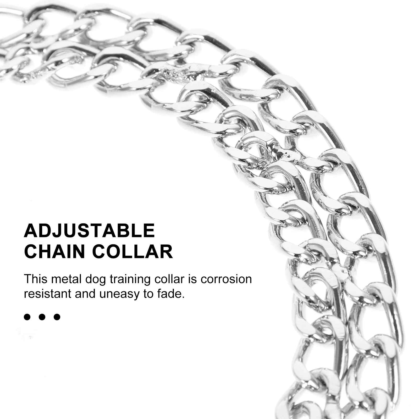 Dog Chain Collars Chrome-plated Pet for Dogs Adjust Training Neck Silver Chains Male
Dog Chain Collars Chrome-plated Pet for Dogs Adjust Training Neck Silver Chains Male