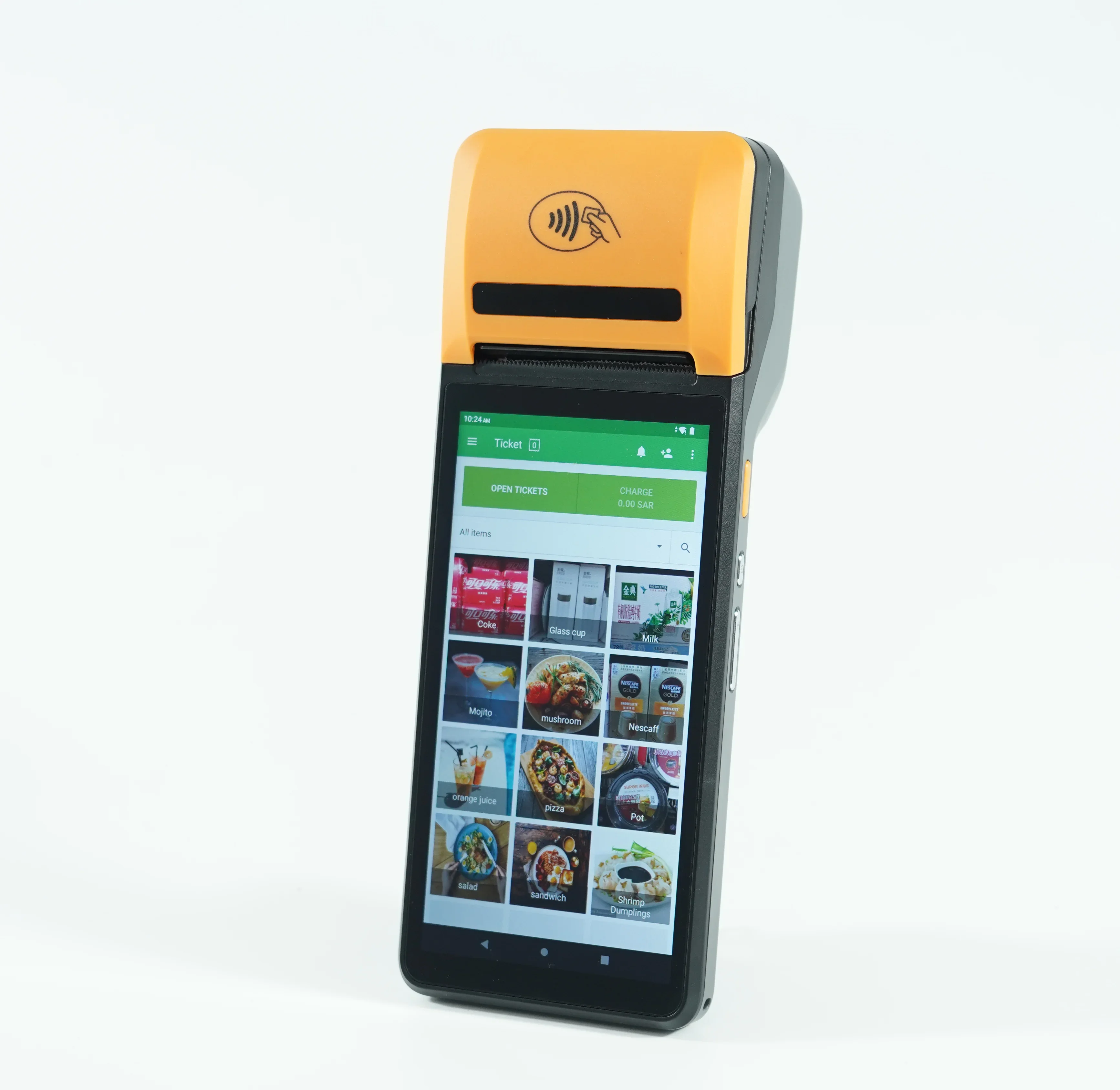 Smart Android 12 Mobile POS Terminal Machine 58mm Thermal Printer with NFC Handheld Retail POS System
Smart Android 12 Mobile POS Terminal Machine 58mm Thermal Printer with NFC Handheld Retail POS System