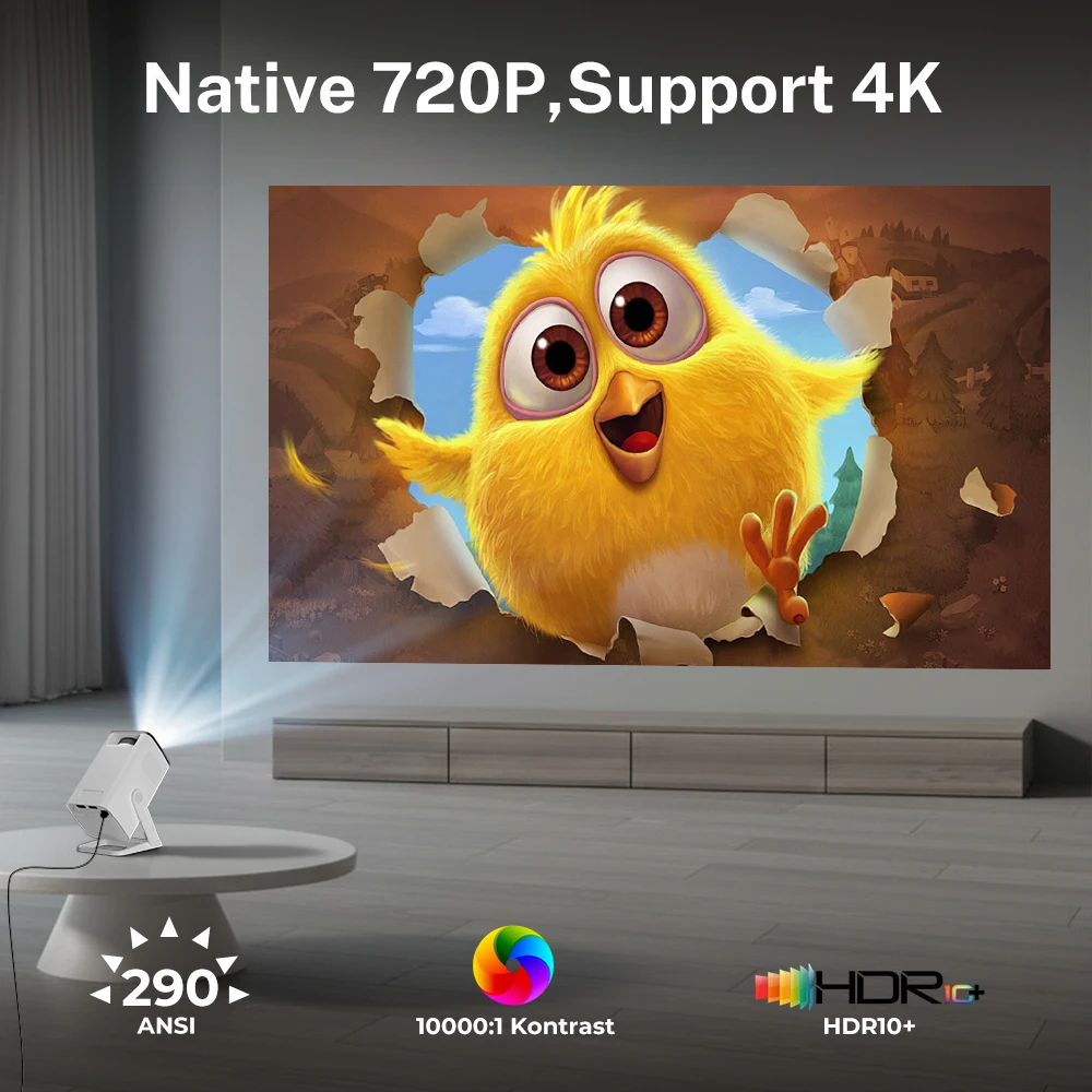 Мини-проектор X1AR с поддержкой 4K, нативным разрешением 720P, Android 14, WiFi6, BT5.4, портативный, ультракороткофокусный, улучшенный домашний кинотеатр, подарок
Мини-проектор X1AR с поддержкой 4K, нативным разрешением 720P, Android 14, WiFi6, BT5.4, портативный, ультракороткофокусный, улучшенный домашний кинотеатр, подарок