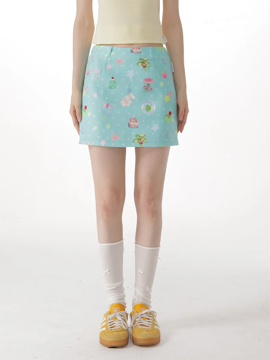 ZiziFei Summer Fairy Tale Forest Printed High Waist Slimming Blue Green Wrap Half-length Short Skirt Women's A-line Skirt
ZiziFei Summer Fairy Tale Forest Printed High Waist Slimming Blue Green Wrap Half-length Short Skirt Women's A-line Skirt