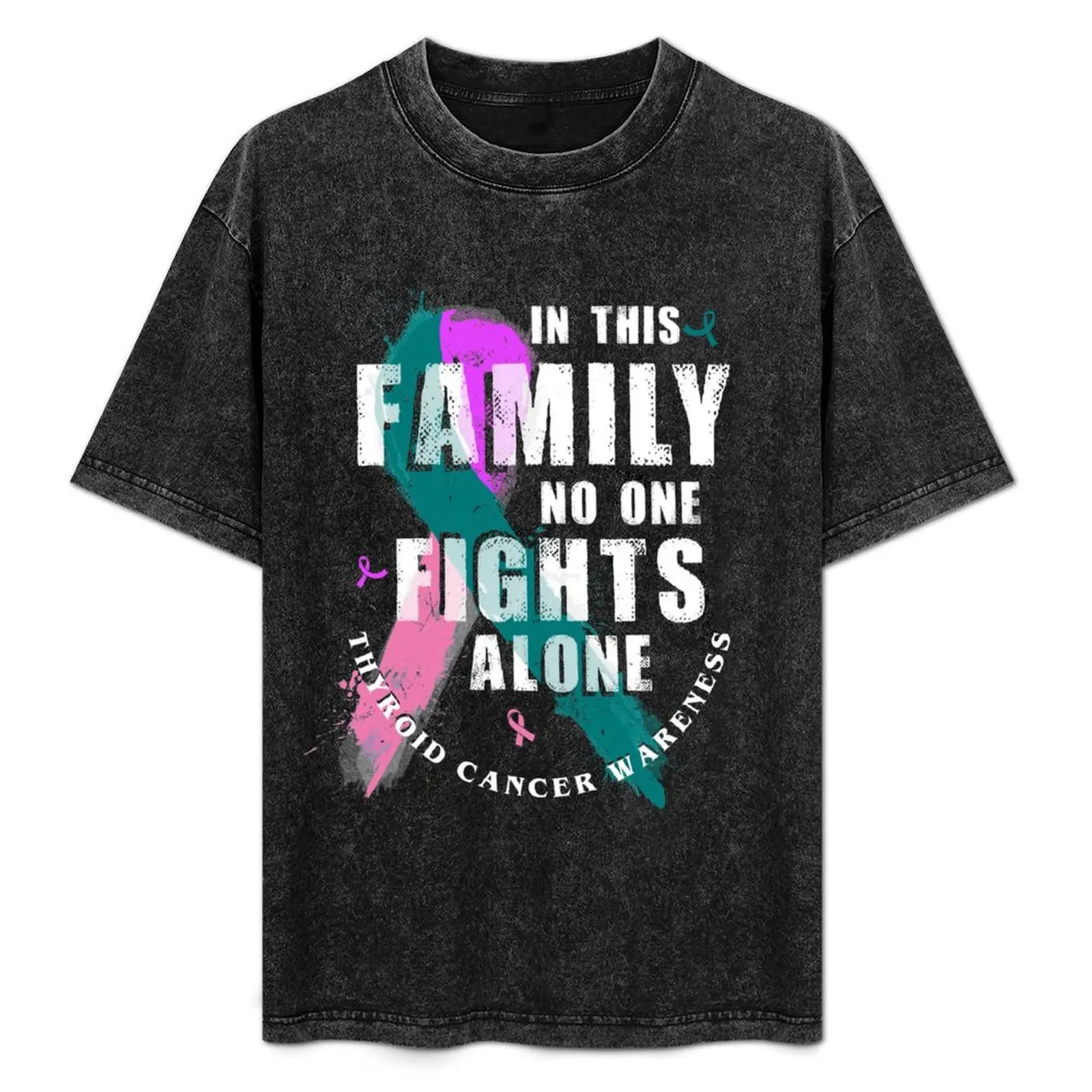 In This Family No One Fights Alone Thyroid Cancer T-Shirt Plus Size Short Sleeve T-Shirt
In This Family No One Fights Alone Thyroid Cancer T-Shirt Plus Size Short Sleeve T-Shirt