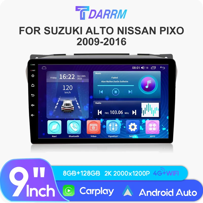 9" Car Radio Multimedia Video Player For SUZUKI Alto Nissan Pixo 2009-2016 GPS Stereo Navigation System 4G/WIFI CarPlay Auto CD
9" Car Radio Multimedia Video Player For SUZUKI Alto Nissan Pixo 2009-2016 GPS Stereo Navigation System 4G/WIFI CarPlay Auto CD