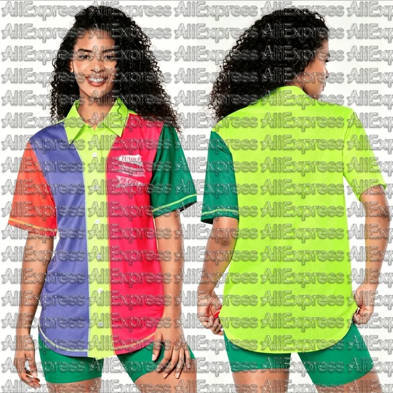 Summer Hot Selling ZW New Fashionable Vacation Short Sleeved Shirt for Men Women Street Style Casual Personalized Green Shirt
Summer Hot Selling ZW New Fashionable Vacation Short Sleeved Shirt for Men Women Street Style Casual Personalized Green Shirt