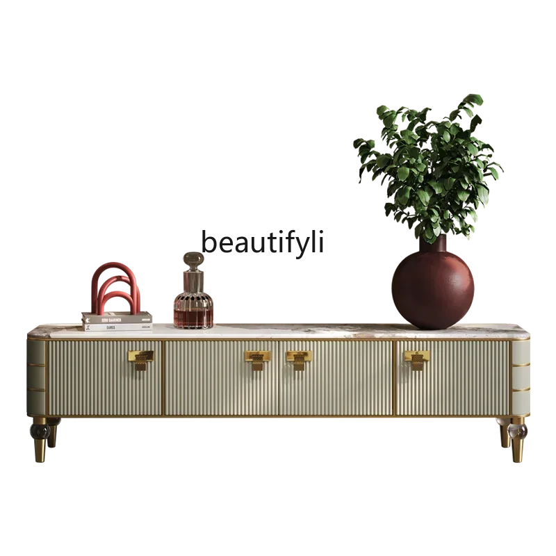 Light luxury coffee table combination Italian modern living room marble floor cabinet premium bedroom TV cabinet
Light luxury coffee table combination Italian modern living room marble floor cabinet premium bedroom TV cabinet