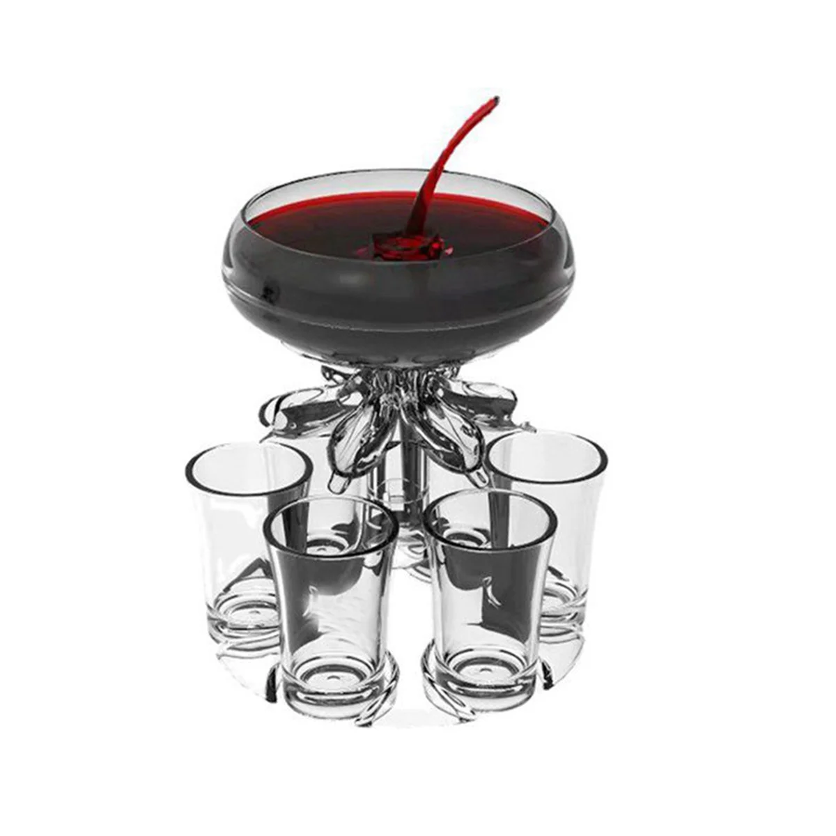 Party Drink Dispenser with 6 Shot Glasses Set - Acrylic Touchless Liquor Dispenser for Beverage Cider Cocktail
Party Drink Dispenser with 6 Shot Glasses Set - Acrylic Touchless Liquor Dispenser for Beverage Cider Cocktail