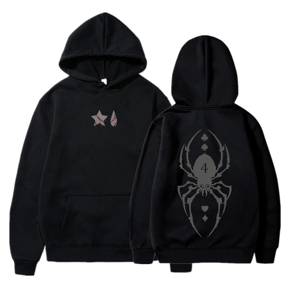 2026 Spring and Autumn New Personalized Grey Spider Printed Hoodie Suitable for Harajuku Men's Fashion Casual Loose Hoodie
2026 Spring and Autumn New Personalized Grey Spider Printed Hoodie Suitable for Harajuku Men's Fashion Casual Loose Hoodie