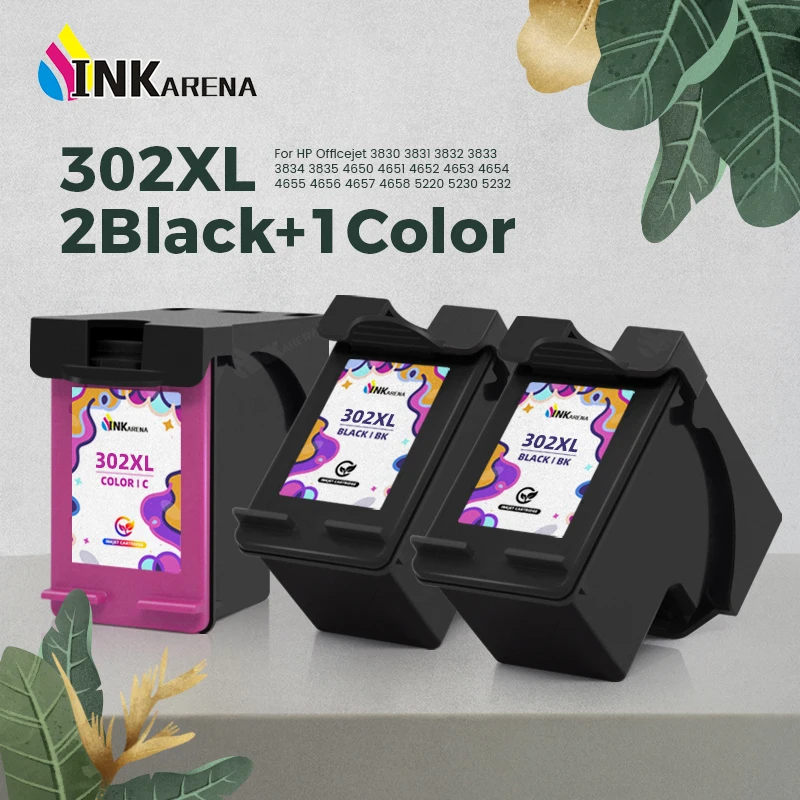 Inkarena 302XL Ink Cartridge Replacement for HP 302XL 302 Deskjet 1110 2130 1112 3630 3632 Officejet 3830 3831 3833
Inkarena 302XL Ink Cartridge Replacement for HP 302XL 302 Deskjet 1110 2130 1112 3630 3632 Officejet 3830 3831 3833