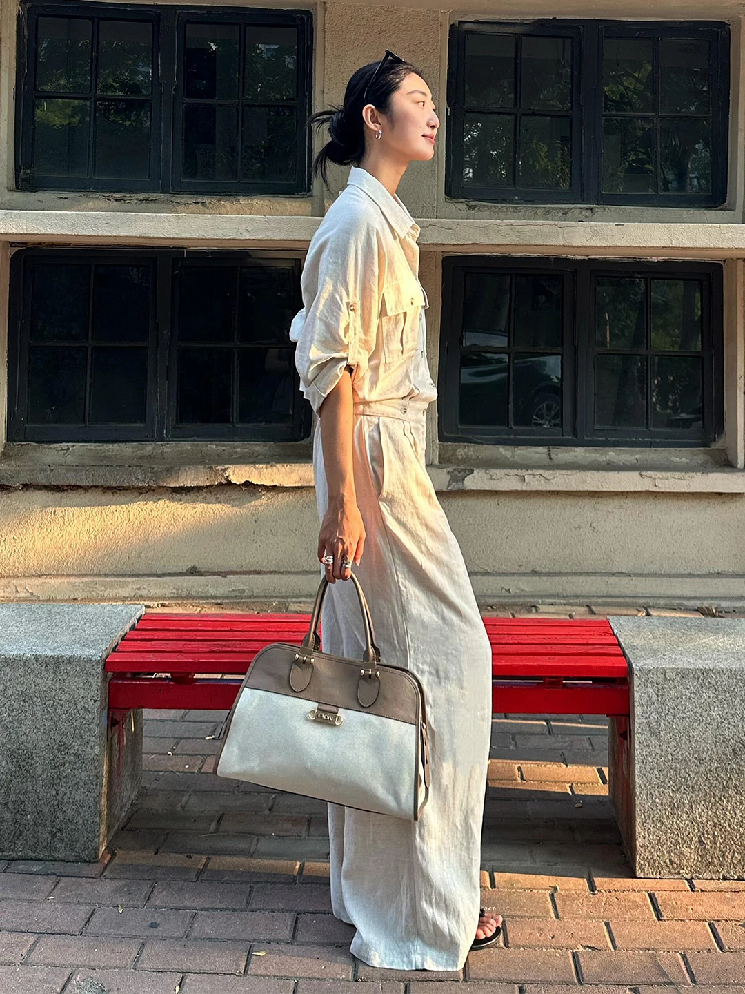 Ele High Waist Wide Leg Pants Jumpsuit Women's Loose Linen irt Jumpsuit Autumn 2025 New Hong Kong Sle Tall Women
Ele High Waist Wide Leg Pants Jumpsuit Women's Loose Linen irt Jumpsuit Autumn 2025 New Hong Kong Sle Tall Women