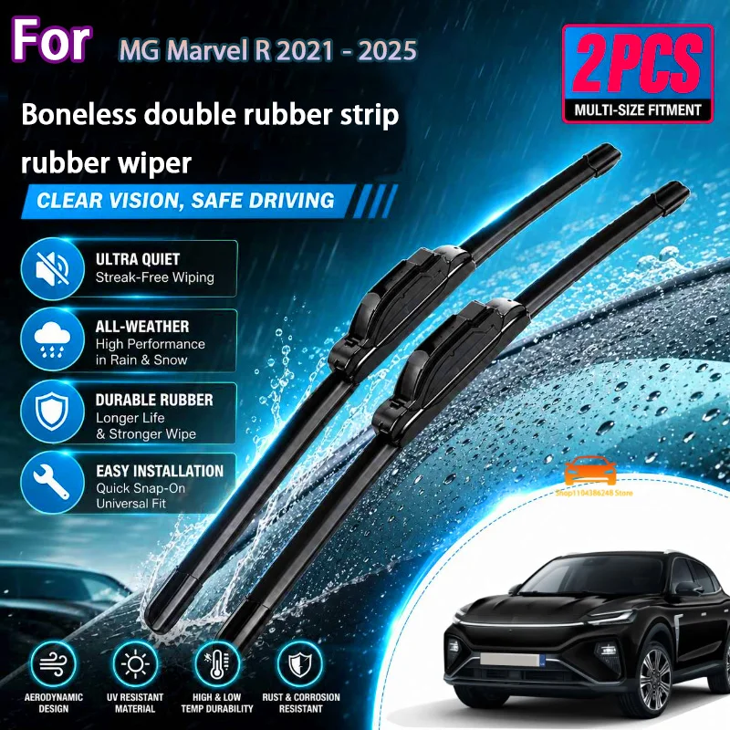 Front Wiper Blades Set For MG Marvel R 2021 - 2025 Windshield Windscreen Window Brushes 24"+20" Modification Parts
Front Wiper Blades Set For MG Marvel R 2021 - 2025 Windshield Windscreen Window Brushes 24"+20" Modification Parts