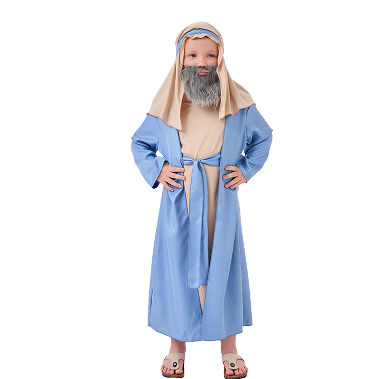 Children's Shepherd Elder Cosplay Costume Arabic Grandpa Jumpsuit Robe with Hat Beard Accessories Halloween Carnival
Children's Shepherd Elder Cosplay Costume Arabic Grandpa Jumpsuit Robe with Hat Beard Accessories Halloween Carnival