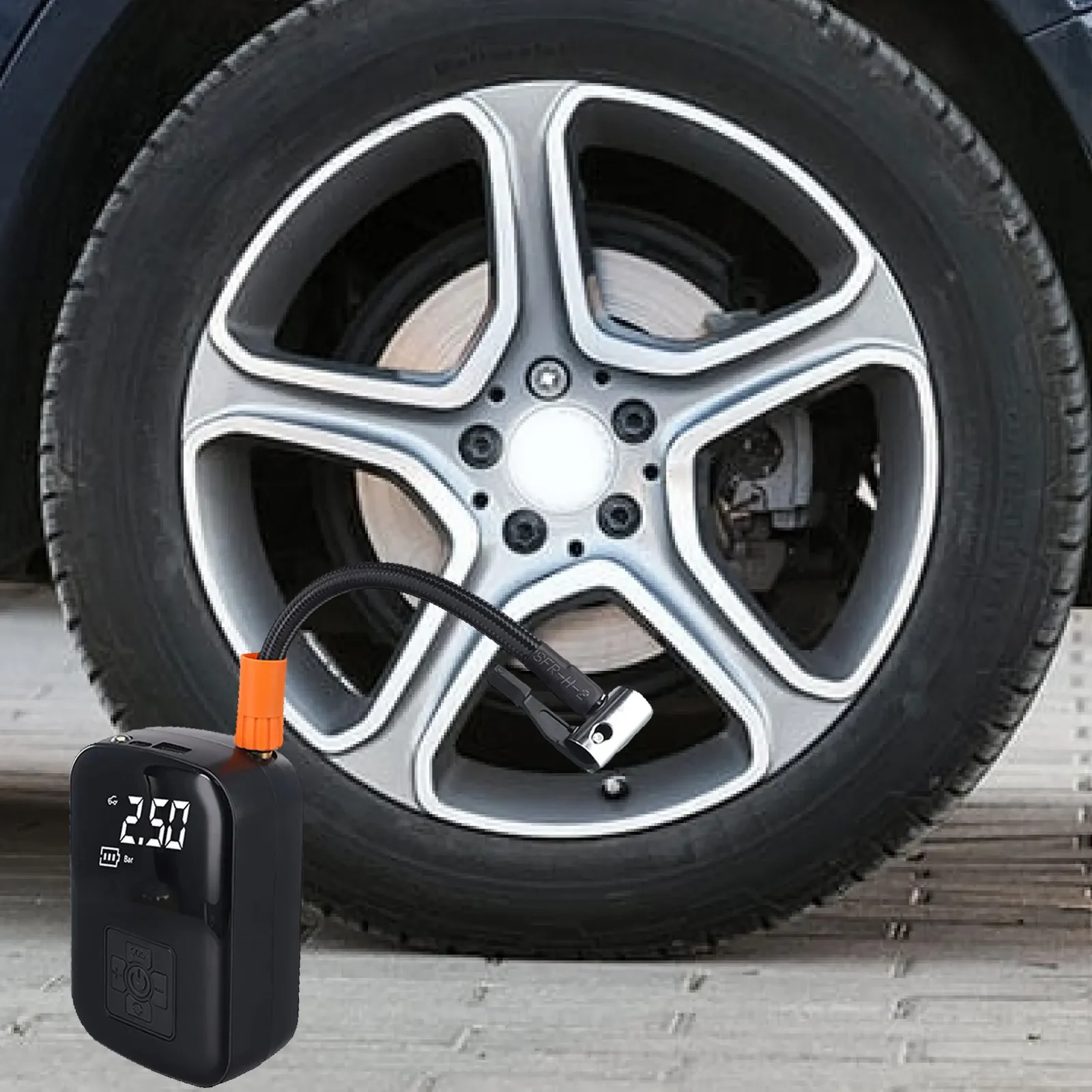 Auto Tire Inflator Rechargeable Air Pump 100W Power 3~150psi Air Pressure ABS+Metal Material Easy To Carry Anywhere Use
Auto Tire Inflator Rechargeable Air Pump 100W Power 3~150psi Air Pressure ABS+Metal Material Easy To Carry Anywhere Use