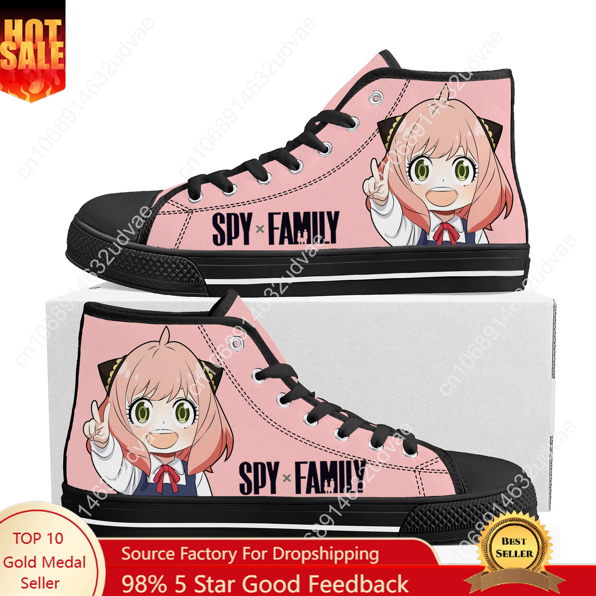 SPY×FAMILY High Top Shoes Men Women Teenager Sneakers Canvas High Quality Sneaker Casual Custom Made Couple Shoe Black Sole
SPY×FAMILY High Top Shoes Men Women Teenager Sneakers Canvas High Quality Sneaker Casual Custom Made Couple Shoe Black Sole