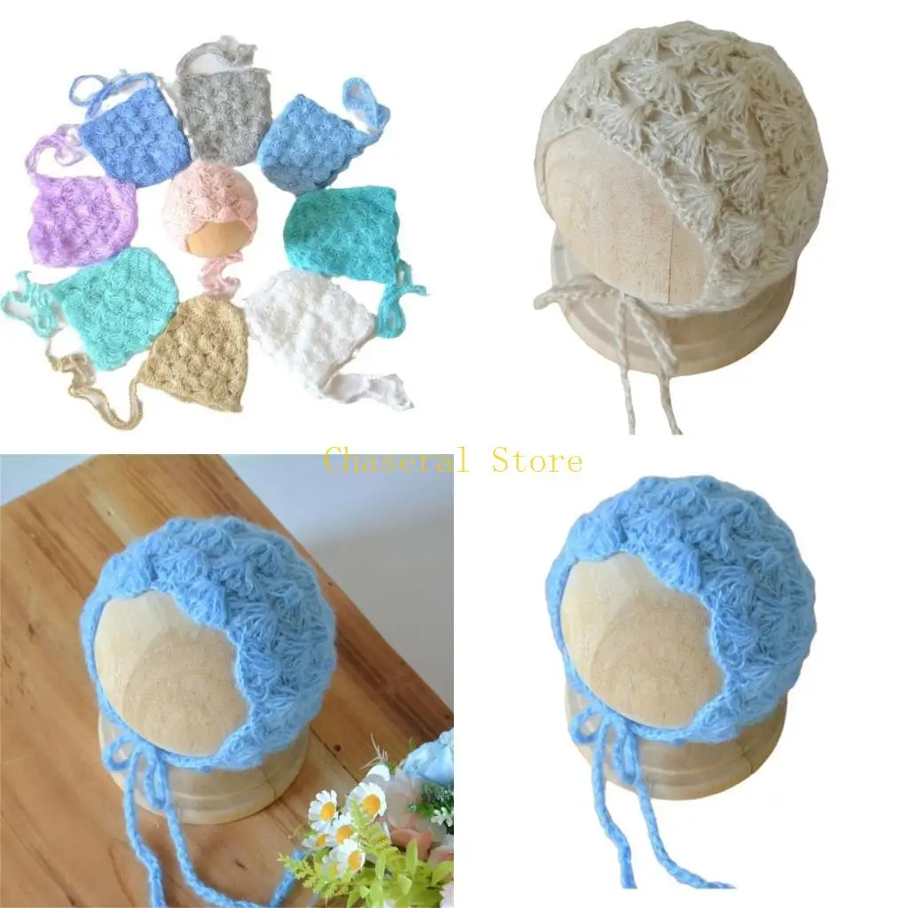 E7CE Шапка для детской фотографии из мохера Мягкая и эластичная удобная шапочка с завязкой на подбородке
E7CE Шапка для детской фотографии из мохера Мягкая и эластичная удобная шапочка с завязкой на подбородке