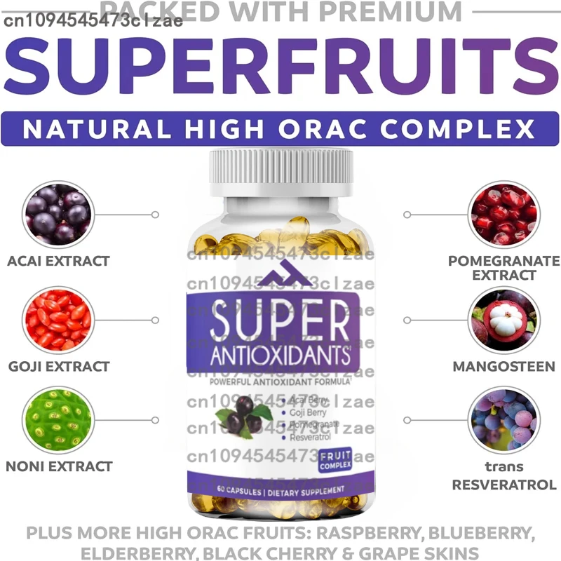 Супер антиоксидантная добавка Brazil Berry, Goji Berry, Granate и Trans Resveratrol Fruit Formula Уход за кожей -60 капсул
Супер антиоксидантная добавка Brazil Berry, Goji Berry, Granate и Trans Resveratrol Fruit Formula Уход за кожей -60 капсул
