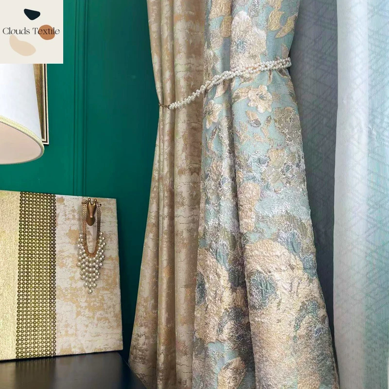 French Light Luxury Romantic Blackout Curtains for Living Dining Room Bedroom Heat Insulation Floating Window Customize
French Light Luxury Romantic Blackout Curtains for Living Dining Room Bedroom Heat Insulation Floating Window Customize