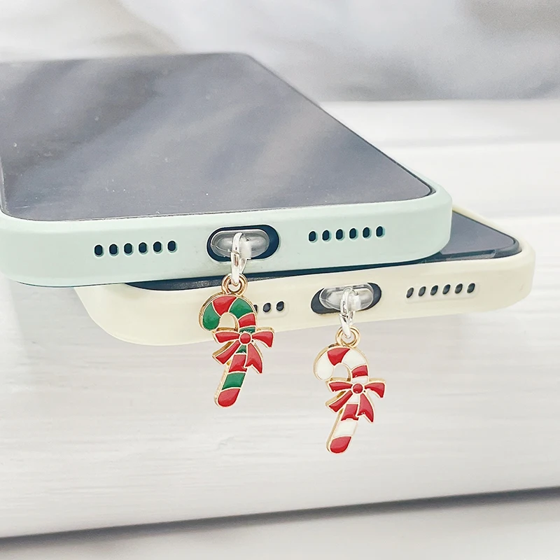 1pcs Christmas Cane Phone Dust plug Accessories Decoration Hanging Pendant for iPhone for Samsung Type-C Charging Port
1pcs Christmas Cane Phone Dust plug Accessories Decoration Hanging Pendant for iPhone for Samsung Type-C Charging Port