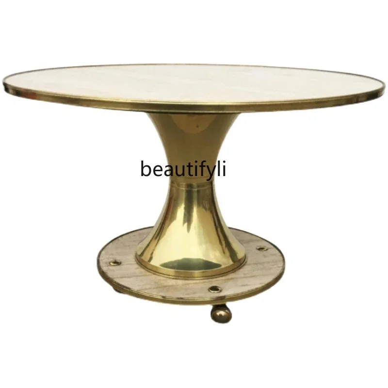 xxzLight luxury atmospheric natural travertine coffee table living room creative round tea table modern simple Nordic
xxzLight luxury atmospheric natural travertine coffee table living room creative round tea table modern simple Nordic