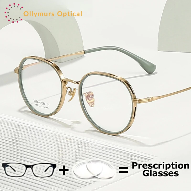 OLLYMURS High End Men Prescription Glasses Pure Titanium IP Eyewear Round Frame Prescription Vision Len Photochromic Multifocal
OLLYMURS High End Men Prescription Glasses Pure Titanium IP Eyewear Round Frame Prescription Vision Len Photochromic Multifocal