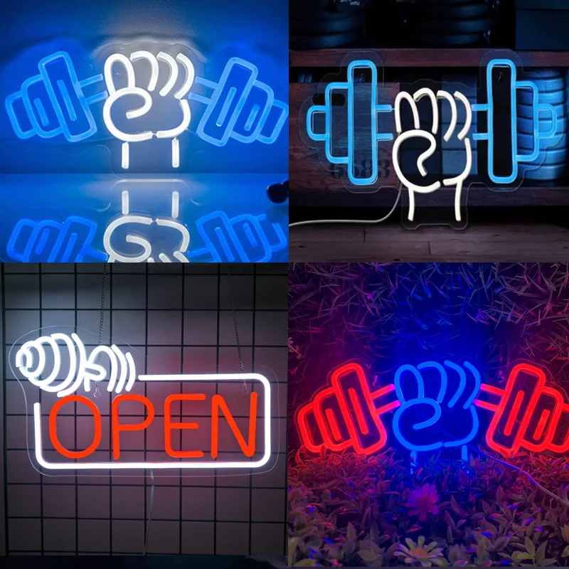 Barbell Fitness Neon Sign Dumbbell Wall Decor LED Lights Gym Art Room Decoration For Workout Room Sports Club Teens Boys Gift
Barbell Fitness Neon Sign Dumbbell Wall Decor LED Lights Gym Art Room Decoration For Workout Room Sports Club Teens Boys Gift