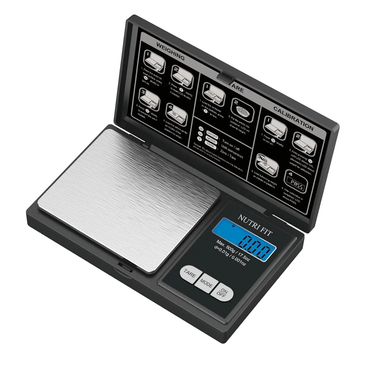 0.01g Accuracy Digital Pocket Scale 500g, Portable Jewelry Scale for Food, Powder, Medicine, Gold, Weed
0.01g Accuracy Digital Pocket Scale 500g, Portable Jewelry Scale for Food, Powder, Medicine, Gold, Weed