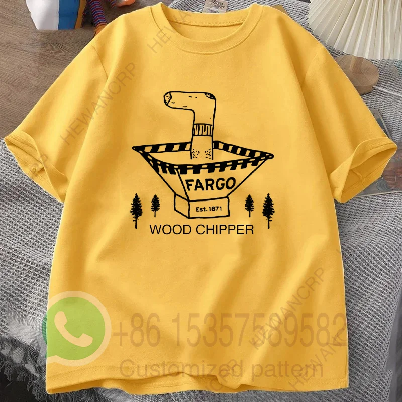 Wood Chipper T-shirt Summer Mens Tracksuit Casual Sportswear Harajuku Retro Round-neck Pullover Cotton Short-sleeved Streetwear
Wood Chipper T-shirt Summer Mens Tracksuit Casual Sportswear Harajuku Retro Round-neck Pullover Cotton Short-sleeved Streetwear