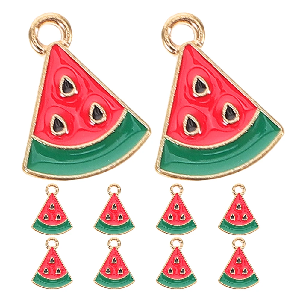 10pcs Watermelon Pendant Charms Mini Colorful Studs Bag Accessories Fruit Drop Earrings Food Pendants Jewelry Making Teacher
10pcs Watermelon Pendant Charms Mini Colorful Studs Bag Accessories Fruit Drop Earrings Food Pendants Jewelry Making Teacher