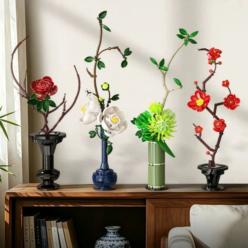 Simulated Flower Building Blocks, Peony, Begonia, Chrysanthemum, Rose Pot Model, Desktop Ornaments, Children's Toys and Gifts
Simulated Flower Building Blocks, Peony, Begonia, Chrysanthemum, Rose Pot Model, Desktop Ornaments, Children's Toys and Gifts