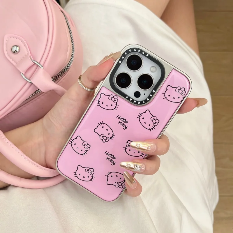 Cute Pink Blue Hello Kitty Cat plating Phone Case For iPhone 13 14 15 16 Pro Max Cartoon Angel Kitty Leather silicone Back Cover
Cute Pink Blue Hello Kitty Cat plating Phone Case For iPhone 13 14 15 16 Pro Max Cartoon Angel Kitty Leather silicone Back Cover