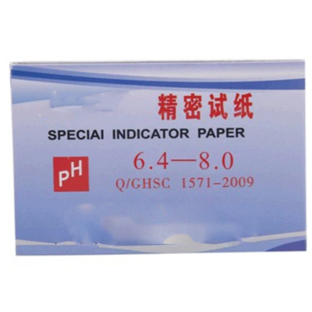 400 Strips,6.4-8.0,PH Indicator Test Paper,Chemistry Labware,5Packs/Lot 
400 Strips,6.4-8.0,PH Indicator Test Paper,Chemistry Labware,5Packs/Lot