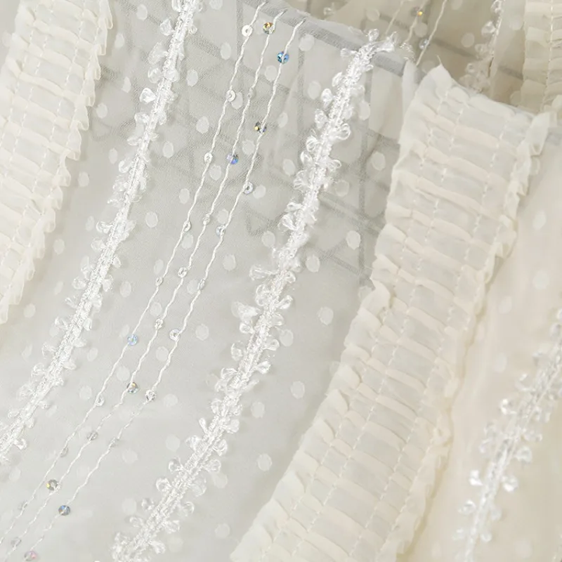 New Small Polka Dot Sequin Striped Embroidery Fabric Dress Dress Women's Hook Embroidery Fabric Bouquet Decorative Fabric Sewing
New Small Polka Dot Sequin Striped Embroidery Fabric Dress Dress Women's Hook Embroidery Fabric Bouquet Decorative Fabric Sewing