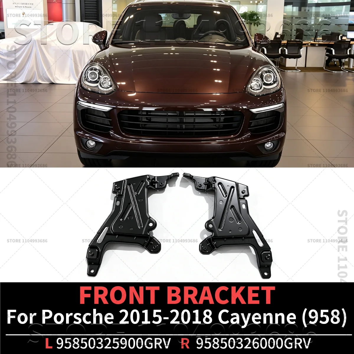 For Porsshe 2015-2018 Cayenne (958) Front Bumper Car Headlight Bracket OEM 95850325900GRV 95850326000GRV 95850325900 95850326000
For Porsshe 2015-2018 Cayenne (958) Front Bumper Car Headlight Bracket OEM 95850325900GRV 95850326000GRV 95850325900 95850326000