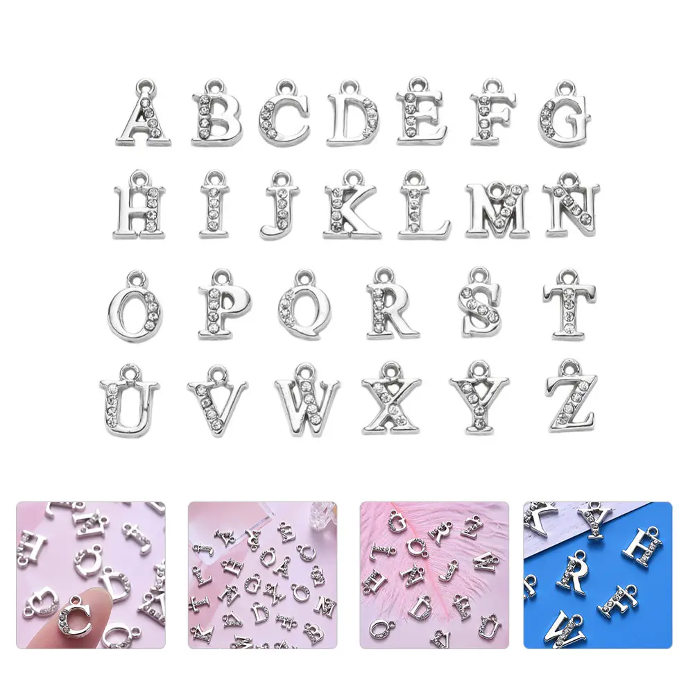 26 Pcs Letter Pendant Decorative Alphabet Charm Charms Decoration Abc Alloy
26 Pcs Letter Pendant Decorative Alphabet Charm Charms Decoration Abc Alloy