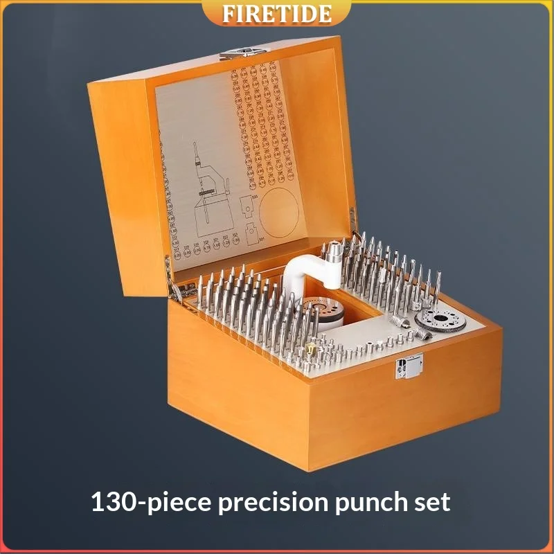 130PCS High-Quality Watch Maintenance Tool Set Including Punches Punching Table Swing Wheel and Shaft Disassembly Tools
130PCS High-Quality Watch Maintenance Tool Set Including Punches Punching Table Swing Wheel and Shaft Disassembly Tools