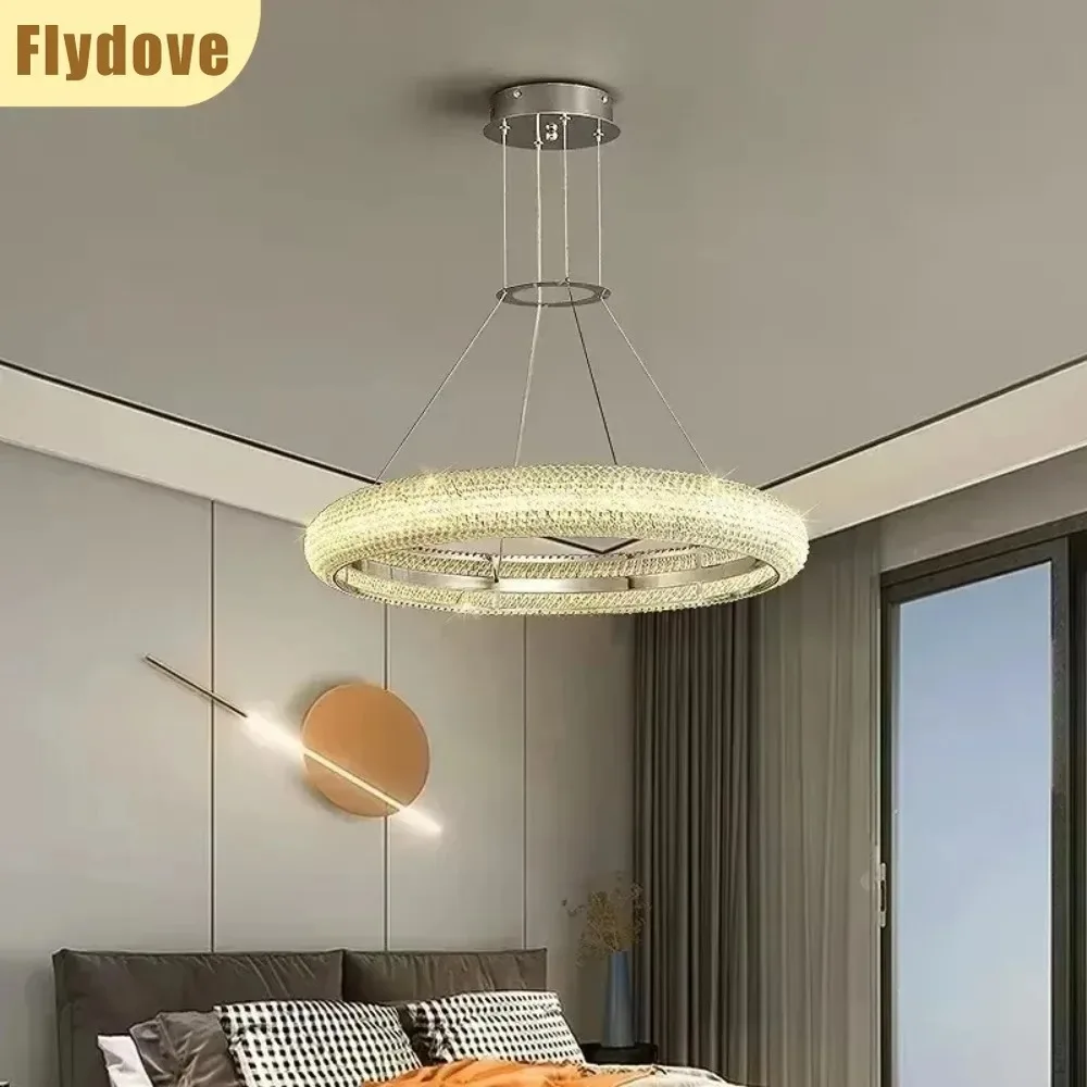 Light Luxury Duplex Villa Living Room Bead Pendant Light Personalized Clothing Store Dining Room LED Crystal Lighting Fixtures
Light Luxury Duplex Villa Living Room Bead Pendant Light Personalized Clothing Store Dining Room LED Crystal Lighting Fixtures